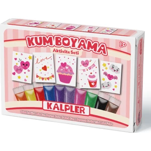 Kumbo Kum Boyama Sevimli Kalpler  Kum Boyama Aktivite Seti 5'li Paket
