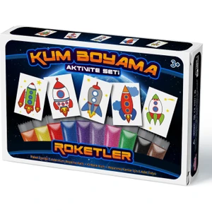 Kumbo Kum Boyama Roketler  Kum Boyama Aktivite Seti 5'li Paket