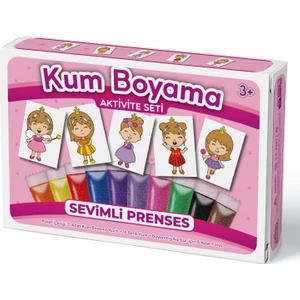 Kumbo Kum Boyama Sevimli Prenses  Kum Boyama Aktivite Seti 5'li Paket