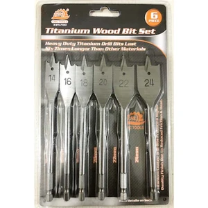 Cmc Tools 6 Parça Yaprak Ahşap Delici Matkap Ucu 14-16-18-20-22-24 Cmc Tools