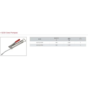 Izeltaş 500 cc Gres Pompası  6230 26 0500