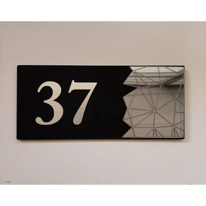 Dekokonseptbrush Serisi Füme Aynalı Kapı Numarası