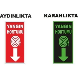 Fosforlu Yangın Hortumu Levhası