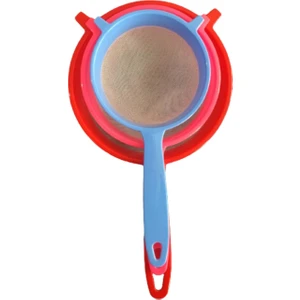 Doğuş Mutfak Plastik Süt Süzgeci  Süzgeç 3'lü Set