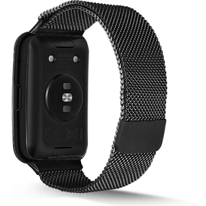 Huawei Watch Fit Hasır Metal Kordon Premium Tel Örgü Kayış - Mıknatıslı - Paslanmaz Çelik