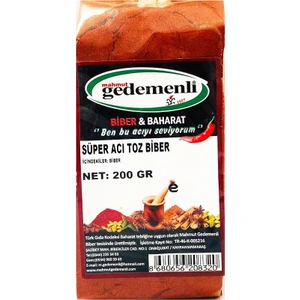 Süper Acı Toz Biber 200  gr