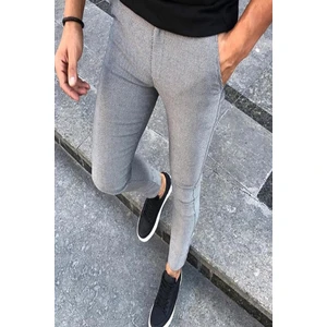 Zoom 108 Desenli Slim Fit Likralı Keten Pantolon