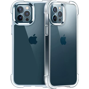 Case 4U Apple iPhone 12 Pro Kılıf Darbe Emici Nitro Anti Shock Silikon Şeffaf