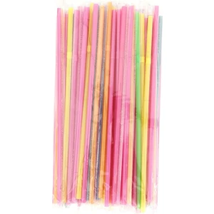 Ambalaj Pazarı Plastik Jelatinli Ince Körüklü Renkli Pipet - 50'li