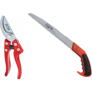 Budama Makası No:8 + Akgün Budama Testeresi 300 mm Kombine