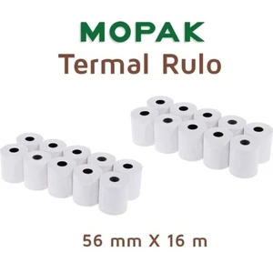Termal Yazar Kasa Pos Rulosu 56 mm x 16 mt 20'li