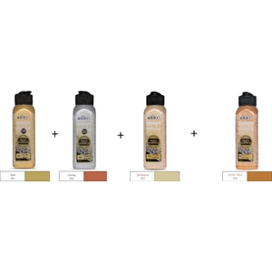 Gold Metalik Multi Surface Akrilik Boya 140 ml - 4'lü