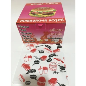 Can Ambalaj Güralp Plastik Hamburger Poşeti 15X16 cm 900 gr