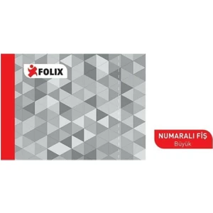 Numaralı Fiş Büyük 100 Yaprak Tekli