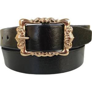 Goderi  Deri Gold Tokalı Kadın Kemeri 4 cm