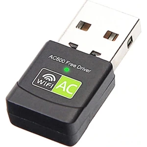 Çift Bant 600 Mbps 2.4 Ghz +5 Ghz USB Kablosuz Wifi Adaptör AL-33245