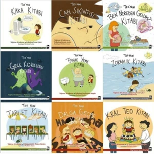 Teo'nun Zorbalık Kitabı-Teo’nun Tırnak Yeme Kitabı-Teo’nun Tablet Kitabı-Yağmur Artukmaç 9 Kitap Set