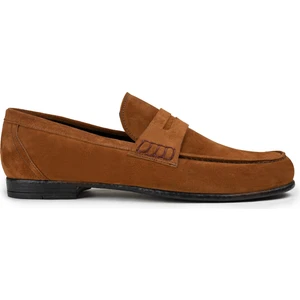 Süet Tarçın Rengi Loafer Erkek Ayakkabı