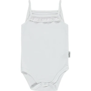 Penye Çıtçıtlı Badi 3-9 Ay Beyaz