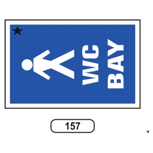 Wc Bay Uyarı Ikaz Levhası