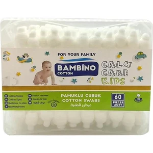 Bambino Cotton Bebek Kulak Temizleme Çubuğu Bambino Cotton B40106 60LI