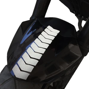 Çınar Extreme Ok Tasarımlı Reflektif Gri Çamurluk Kask Sticker Çınar Extreme
