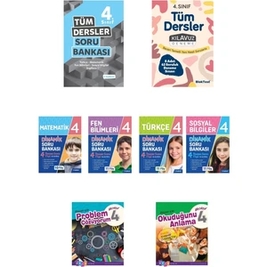 Tudem Yayınları 4. Sınıf Tüm Dersler Soru +Branş Soru+Deneme +Okuduğunu Anlama +Problem Seti