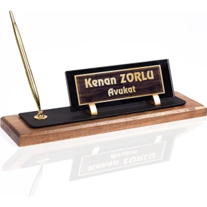 İsimlik Sepeti Oliva Ahşap Masa Isimliği