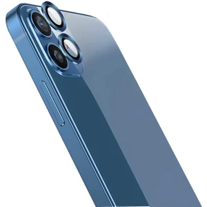 Apple iPhone 12 Mini Kamera Metal Cam Lens Koruyucu Mavi