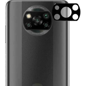 Xiaomi Poco X3 Pro Kamera Lens Koruyucu Cam Siyah