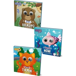 Bu Kocaman Gözler Kimin ? Kedi Tırmık - Balık Noni - Ayı Balküpü + Boyama Kitabı