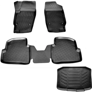 Seat Ibiza 3D Havuzlu Paspas + 3D Bagaj Havuzu 2009-2017 Arası-Caraks Marka