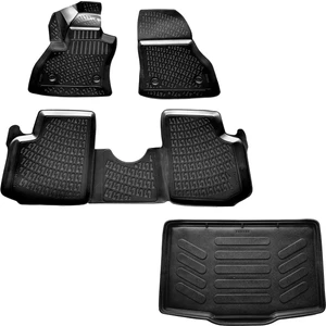 Fiat 500L 3D Havuzlu Paspas + 3D Bagaj Havuzu 2013-2020 Arası-Caraks Marka