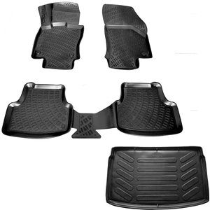 Vw Polo 3D Havuzlu Paspas + 3D Bagaj Havuzu (Üst) 2017 Sonrası-Friemats Marka