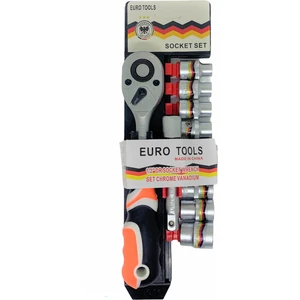 Euro tools Profesyonel 12 Parça Cırcırlı Lokma Seti Standlı 8-22MM Cırcır Lokma Seti