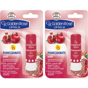 Golden Rose Lip Balm Pomegranate Narlı Dudak Koruyucu 2'li