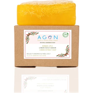 El Yapımı Doğal Kabak Lifli Limon Sabunu 120 gr