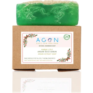 El Yapımı Doğal Kabak Lifli Argan Sabunu 120 gr