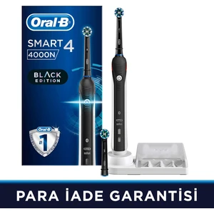 Smart 4000 Şarj Edilebilir Diş Fırçası Cross Action Siyah