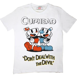 Cuphead Çocuk Tişört Beyaz Unisex