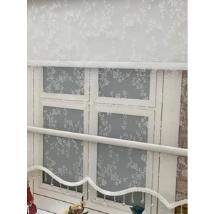 Yazar Home Çift Mekanizmalı Boncuklu Tül Stor Perde - 3500