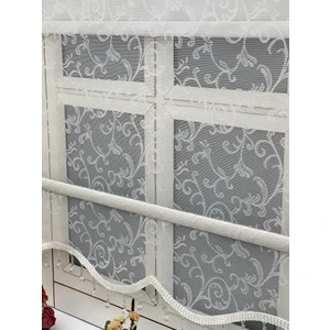 Yazar Home Çift Mekanizmalı Boncuklu Tül Stor Perde - 3503