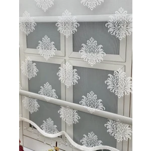 Yazar Home Çift Mekanizmalı Boncuklu Tül Stor Perde - 3506