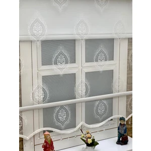 Yazar Home Çift Mekanizmalı Boncuklu Tül Stor Perde - 3572