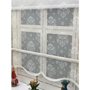 Yazar Home Çift Mekanizmalı Boncuklu Tül Stor Perde - 3556