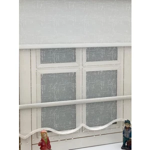 Yazar Home Çift Mekanizmalı Boncuklu Tül Stor Perde - 3570