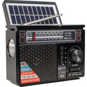 NS-2032S Solar Bluetooth Radyo Güneş Enerjili Gece Lambalı 18 cm