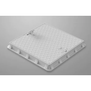 60X60CM Rögar Kutusu Çerçevesi + Düz Kapak (El Tutamaçlı)