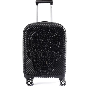 5186 Parlak Polıkarbon Orta Boy Valiz Siyah Renk