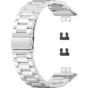 Huawei Watch Fit Metal Stainless Steel Kordon Gümüş
